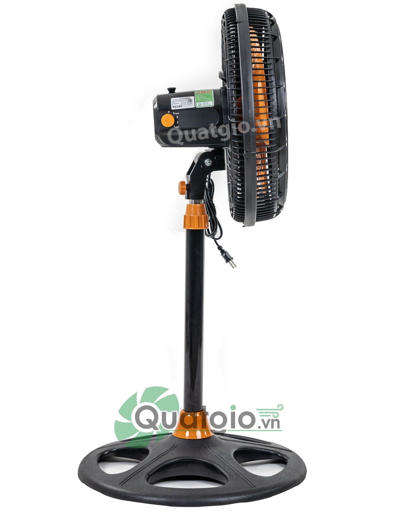 Quạt đứng ASIAvina TURBO PLUS VY639792 - ( Xám ) /  VY639892 ( Đen ) - 90W (New 2024) Siêu mạnh