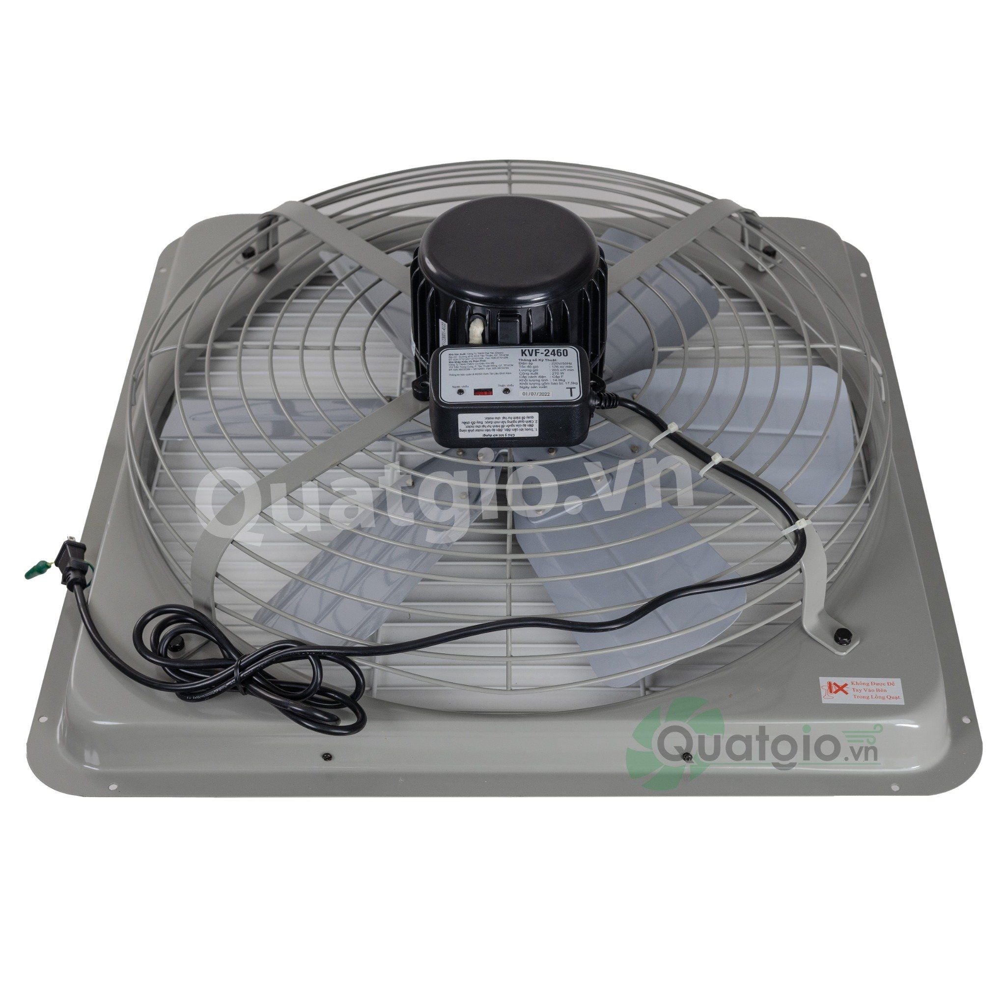 Quạt thông gió công nghiệp Dasin KVF-2460 - 270W - (220V/380V)