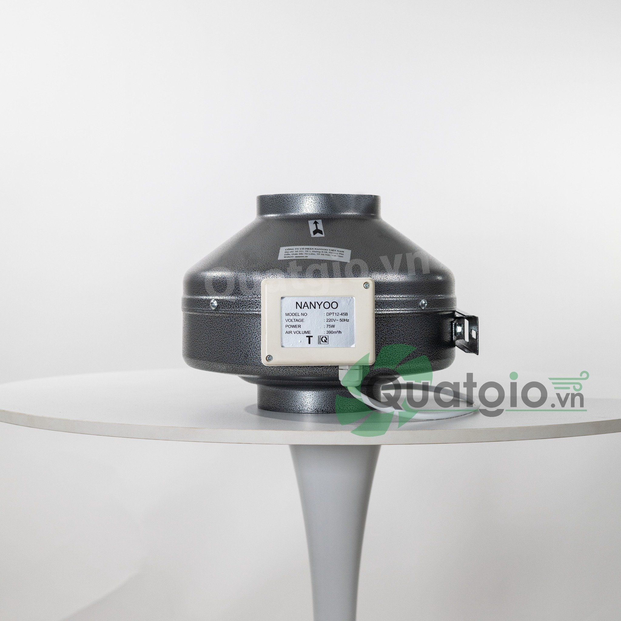 Quạt thông gió tròn nối ống đồng trục Nanyoo (ip44) DPT10-35B / DPT12-45B / DPT15-55B / DPT20-66B / DPT25-66B / DPT31-66B