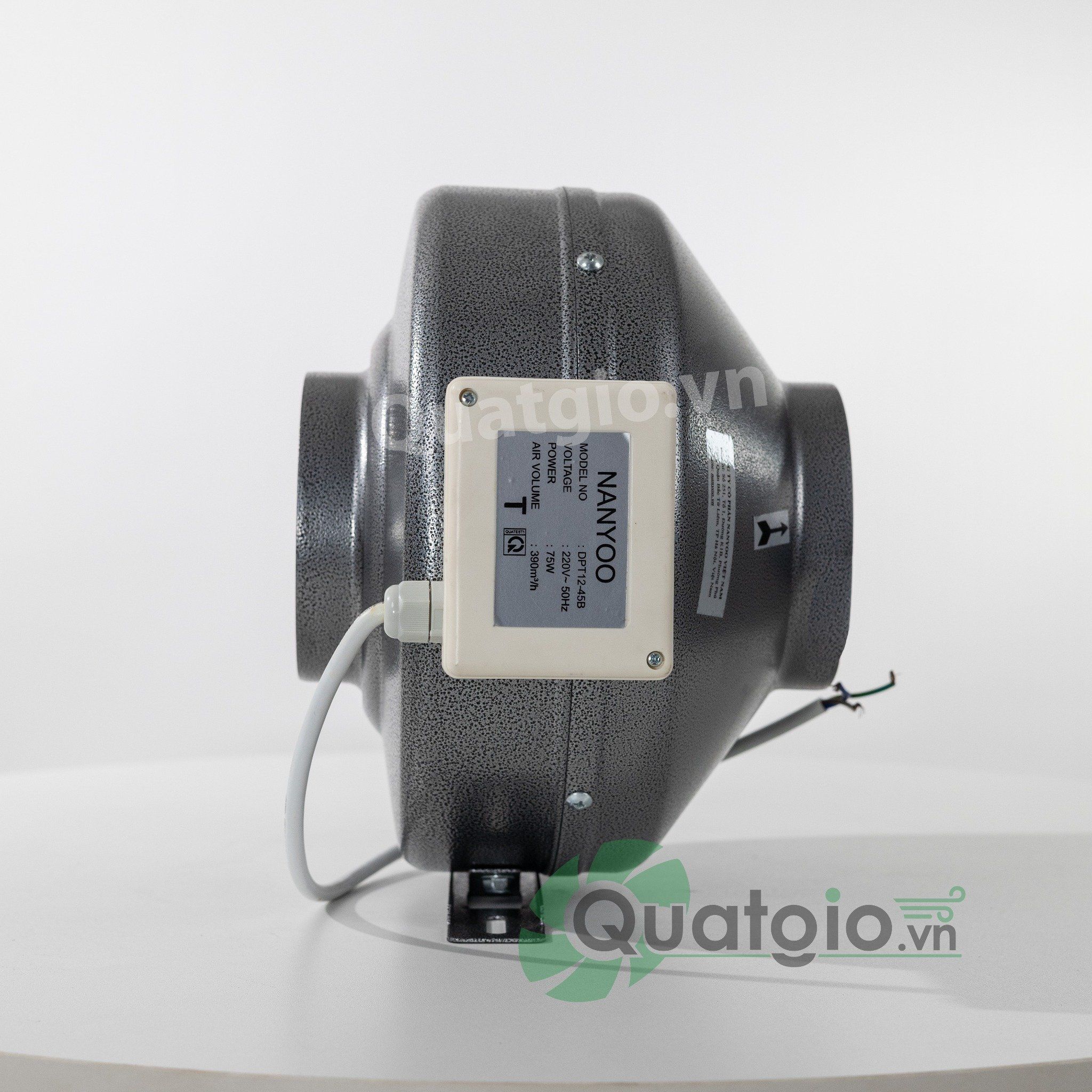 Quạt thông gió tròn nối ống đồng trục Nanyoo (ip44) DPT10-35B / DPT12-45B / DPT15-55B / DPT20-66B / DPT25-66B / DPT31-66B