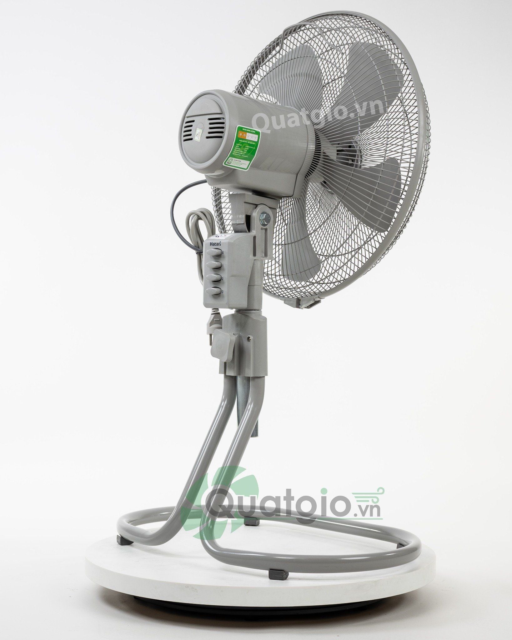 [Hỏa tốc] Quạt Thái Lan sàn công nghiệp Hatari IS18M1 114W - Nút nhấn