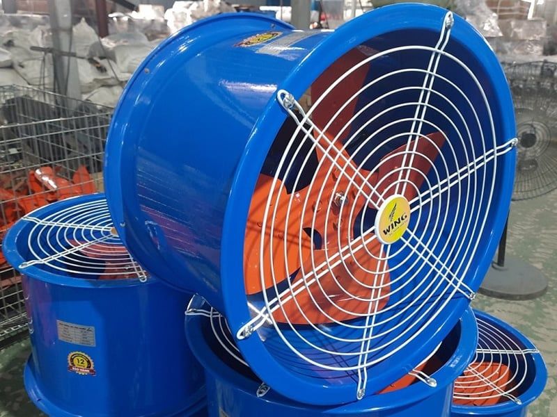 Quạt thông gió công nghiệp hướng trục tròn Wing TM 250-2 / TM 250-4 / TM 300-2 / TM 300-4 / TM 350-2 / TM 350-4 / TM 400-2 / TM 400-4 / TM 500-2 / TM 500-4 / TM600-4 / TM600-4