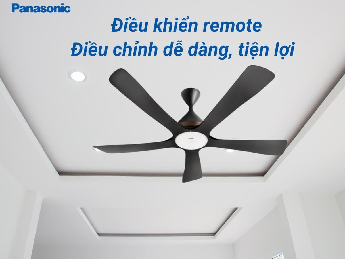 Quạt Trần Thông Minh Wi-Fi Panasonic F-60DGN - 5 Cánh, Có Đèn LED