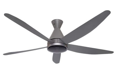 Quạt trần Panasonic F-60HAN 5 cánh màu xám – Động cơ DC, cảm biến Econavi, lưu lượng gió 285 m³/phút