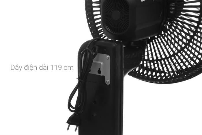 [Sale] Quạt treo tường ASIAvina 5 cánh VY617090 - Đen - 55W