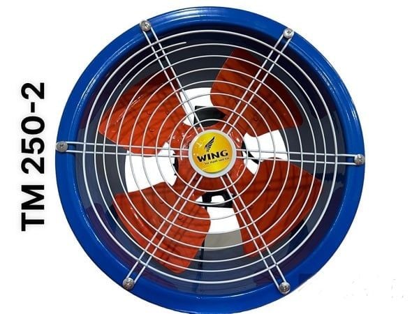 Quạt thông gió công nghiệp hướng trục tròn Wing TM 250-2 / TM 250-4 / TM 300-2 / TM 300-4 / TM 350-2 / TM 350-4 / TM 400-2 / TM 400-4 / TM 500-2 / TM 500-4 / TM600-4 / TM600-4
