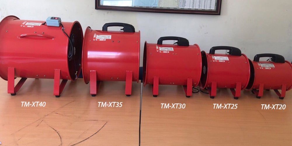 Quạt hút xách tay công nghiệp Wing TM-XT-20 (230W) / TM-XT-25 (370W) / TM-XT-30 (520W) / TM-XT-35 (750W) / TM-XT-40 (1500W)