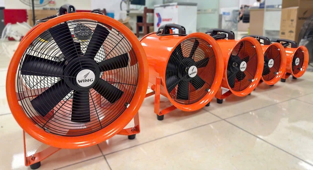 Quạt hút xách tay công nghiệp Wing TM-XT-20 (230W) / TM-XT-25 (370W) / TM-XT-30 (520W) / TM-XT-35 (750W) / TM-XT-40 (1500W)