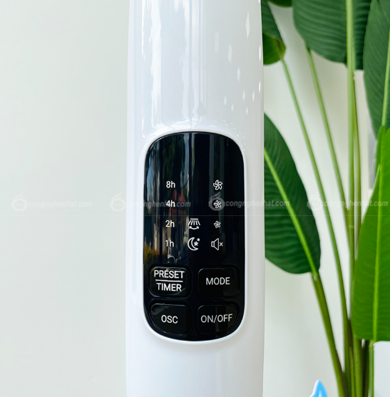 Quạt đứng Hitachi LF-A6RCWN / LF-A6RCGN (Trắng/Xám) - 55W - Remote