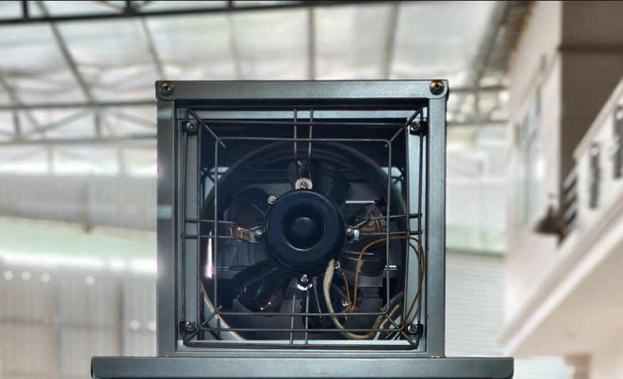 Quạt thông gió công nghiệp Omysu BMF300 - 220V (Vỏ tôn Kẽm, vanh nhựa PA, cánh Inox, chớp Kẽm) - HÀNG GIÁ RẺ