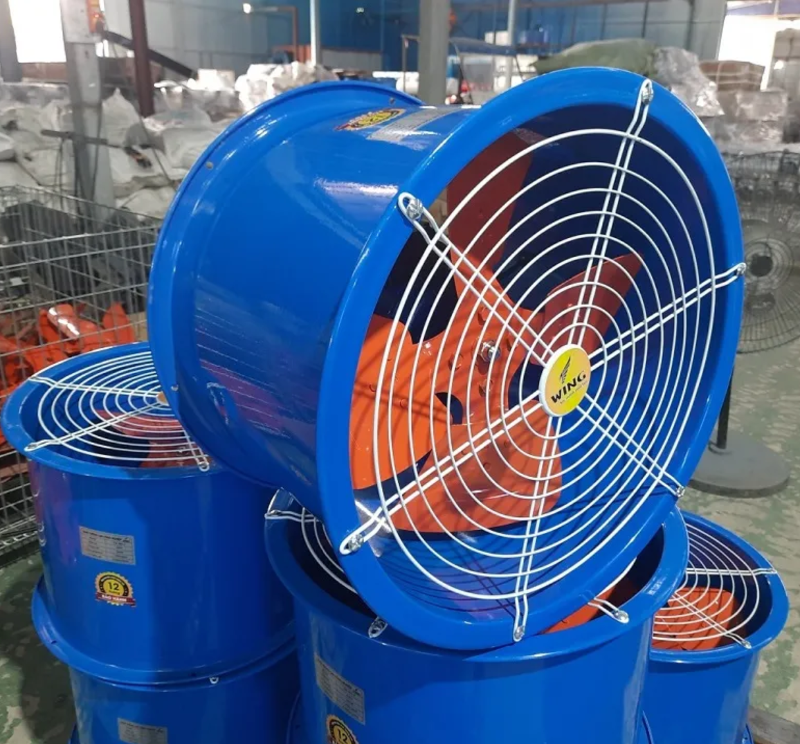 Quạt thông gió công nghiệp hướng trục tròn Wing TM 250-2 / TM 250-4 / TM 300-2 / TM 300-4 / TM 350-2 / TM 350-4 / TM 400-2 / TM 400-4 / TM 500-2 / TM 500-4 / TM600-4 / TM600-4