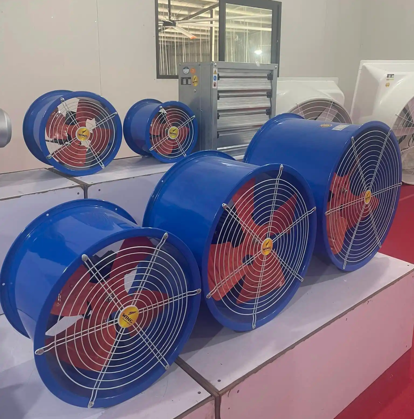 Quạt thông gió công nghiệp hướng trục tròn Wing TM 250-2 / TM 250-4 / TM 300-2 / TM 300-4 / TM 350-2 / TM 350-4 / TM 400-2 / TM 400-4 / TM 500-2 / TM 500-4 / TM600-4 / TM600-4