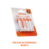 Pin Alkaline AA Nanoco NLR6 1,5V 2.600mAh (vỉ)