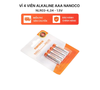 Pin Alkaline AAA Nanoco NLR03 1,5V 1.200mAh (vỉ)