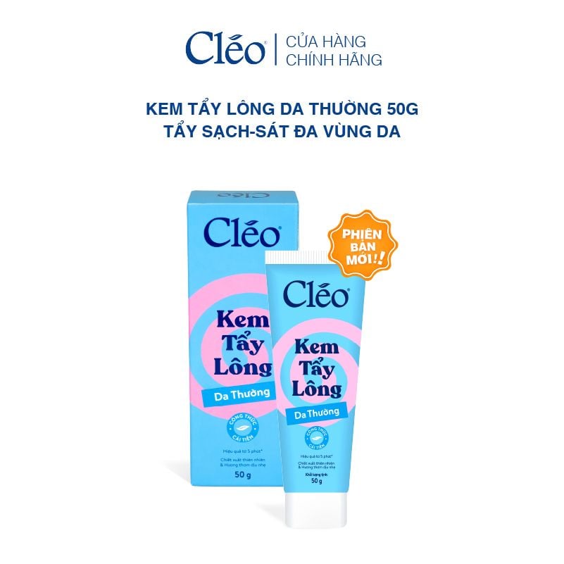  Kem Tẩy Lông Nách, Tay Chân Cleo - Sạch Sát, Không Kích Ứng 50g 