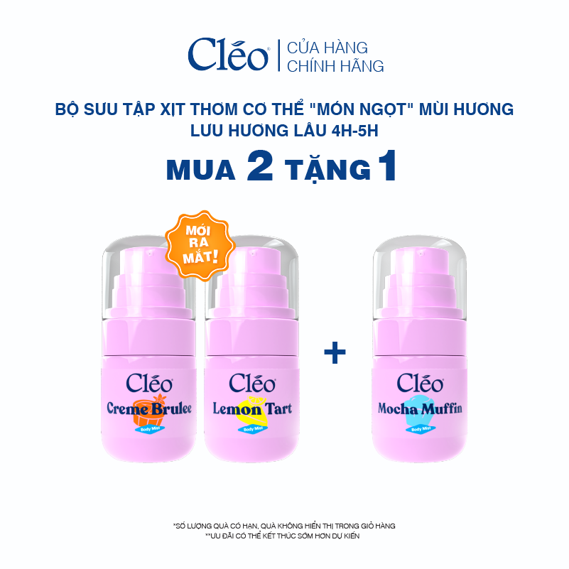  Combo 2 Xịt Thơm Toàn Thân Body Mist Cleo 30ml 