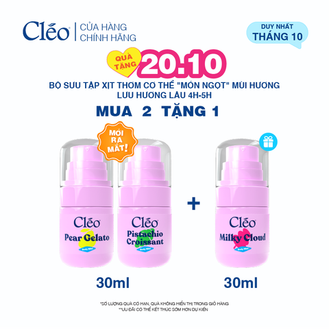  Combo 2 Xịt Thơm Toàn Thân Body Mist Cleo 30ml 