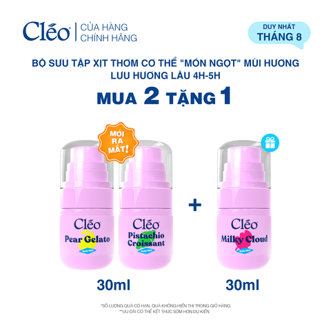  Combo 2 Xịt Thơm Toàn Thân Body Mist Cleo 30ml 