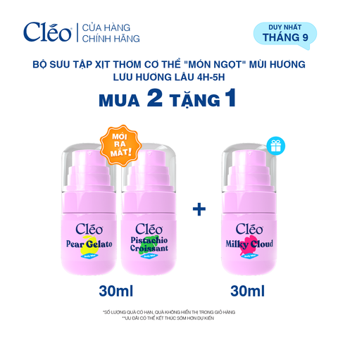  Combo 2 Xịt Thơm Toàn Thân Body Mist Cleo 30ml 