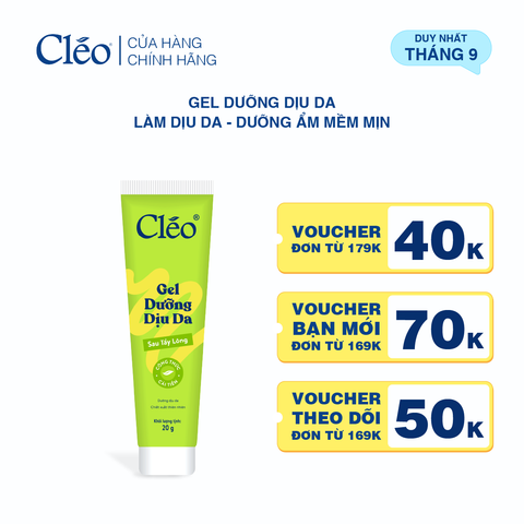  Gel Dưỡng Sau Tẩy Lông Cleo Soothing Gel 20g 