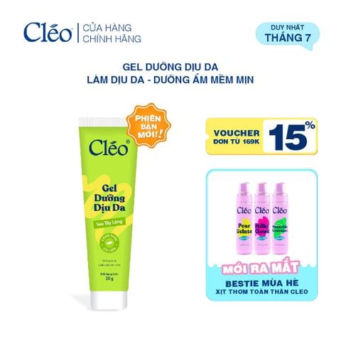  Gel Dưỡng Sau Tẩy Lông Cleo Soothing Gel 20g 