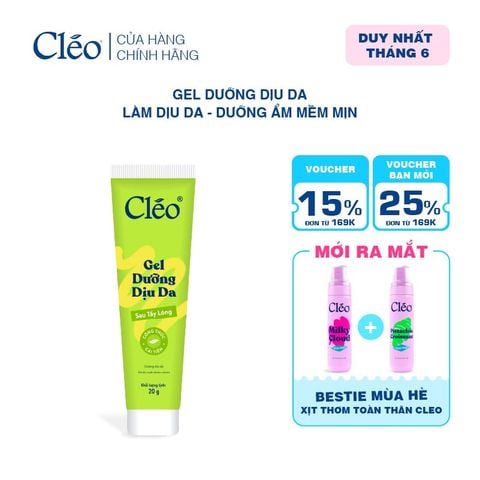  Gel Dưỡng Sau Tẩy Lông Cleo Soothing Gel 20g 