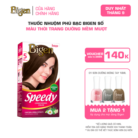  Thuốc Nhuộm Tóc Phủ Bạc Tại Nhà Bigen Số - Phủ Bạc Thảo Dược, Màu Thời Trang 80ml 