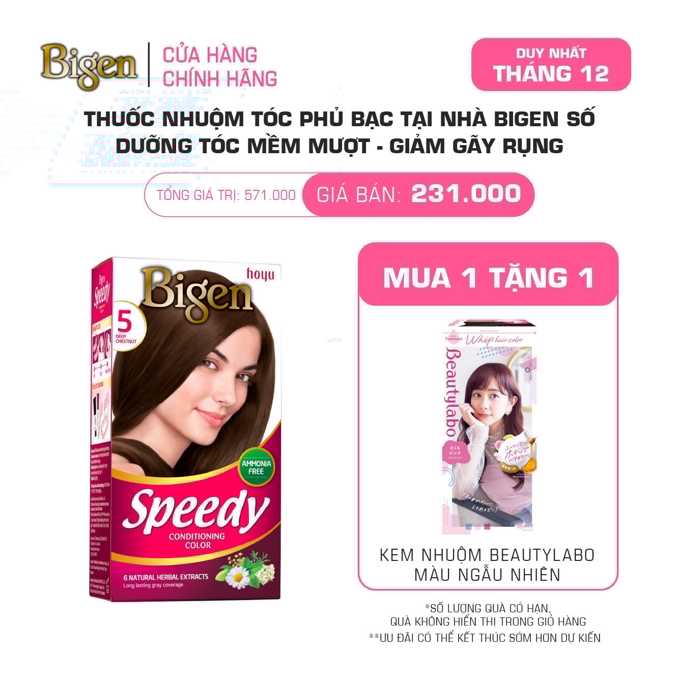 Thuốc Nhuộm Tóc Phủ Bạc Tại Nhà Bigen Số - Phủ Bạc Thảo Dược, Màu Thời Trang 80ml