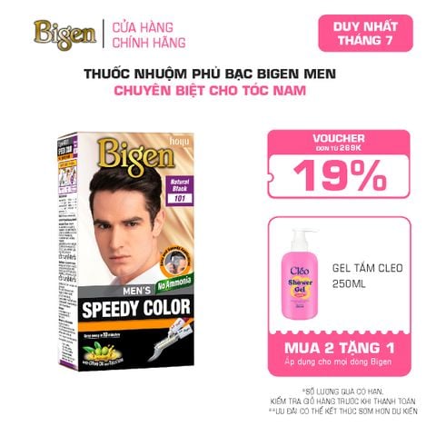  Thuốc Nhuộm Tóc Phủ Bạc Nam Tại Nhà Bigen Men - Phủ Bạc Thảo Dược, Dưỡng Tóc Mềm Mượt 80ml 
