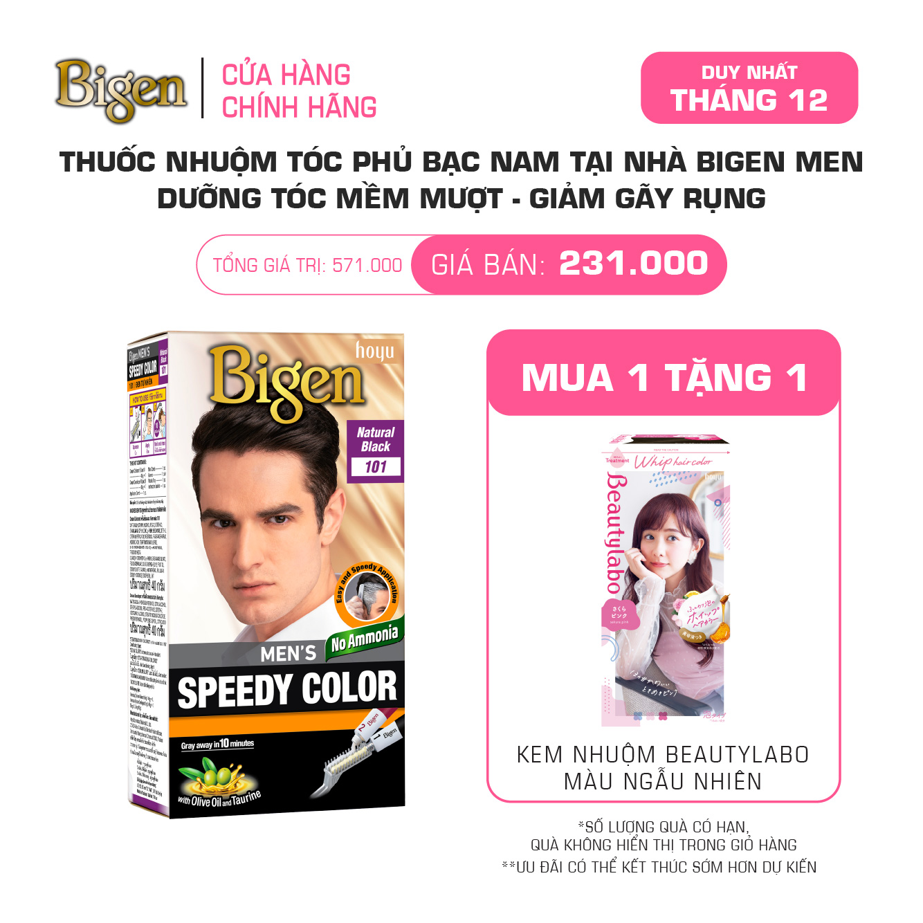 Thuốc Nhuộm Tóc Phủ Bạc Nam Tại Nhà Bigen Men - Phủ Bạc Thảo Dược, Dưỡng Tóc Mềm Mượt 80ml