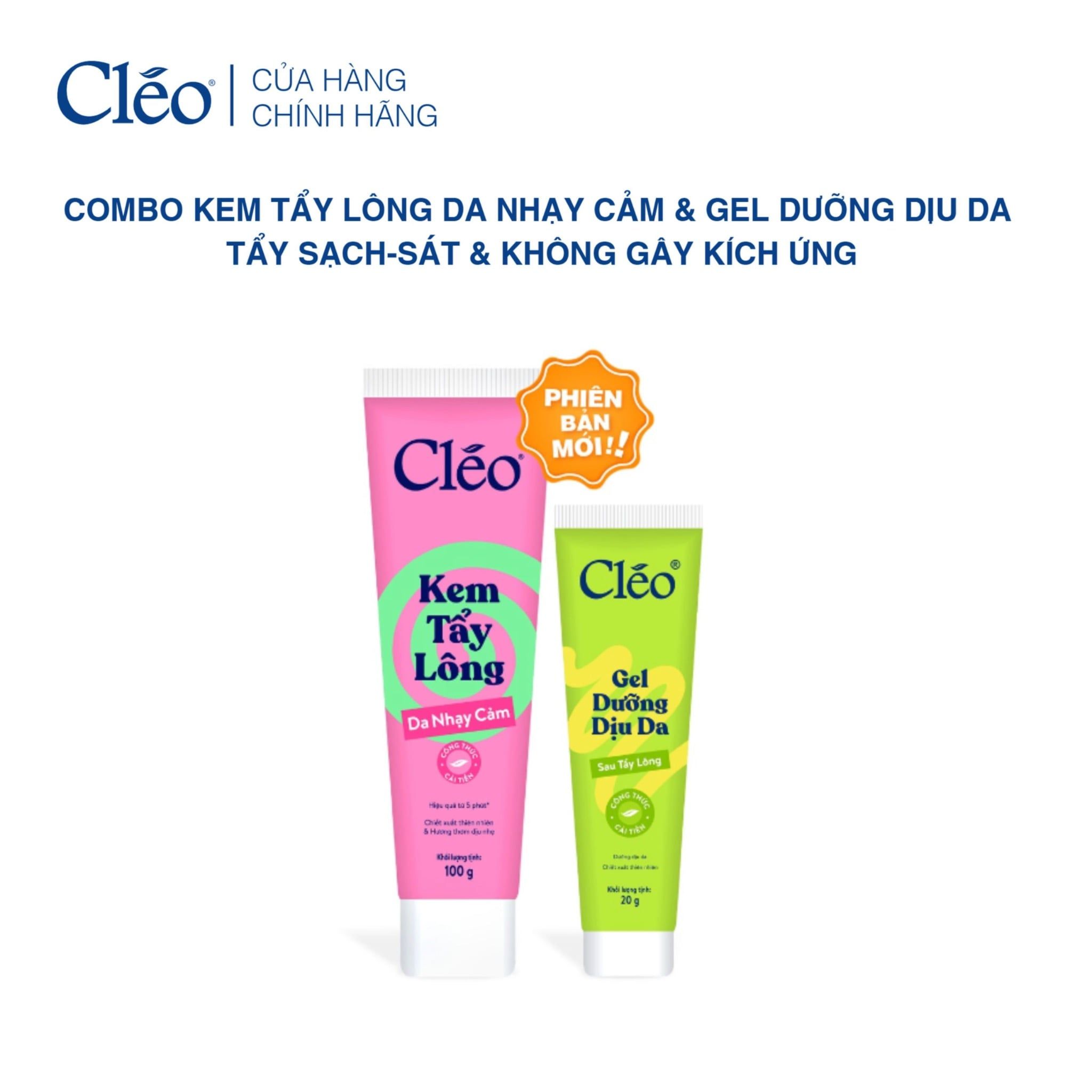  Kem Tẩy Lông Nách, Tay Chân Cleo - Sạch Sát, Không Kích Ứng 100g 