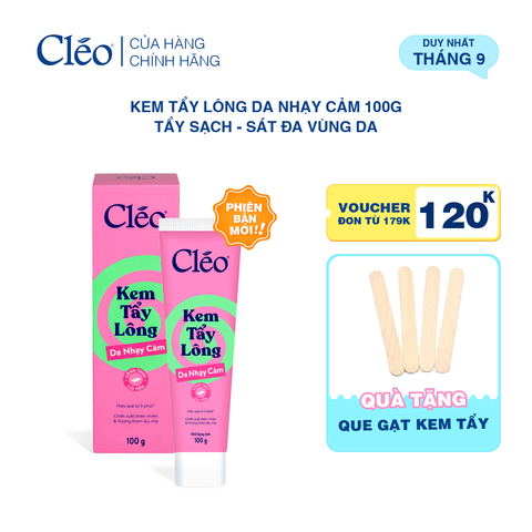  Kem Tẩy Lông Nách, Tay Chân Cleo - Sạch Sát, Không Kích Ứng 100g 