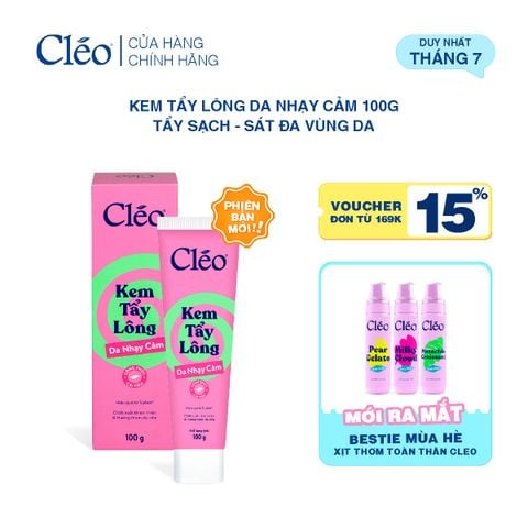  Kem Tẩy Lông Nách, Tay Chân Cleo - Sạch Sát, Không Kích Ứng 100g 