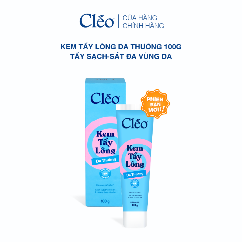  Kem Tẩy Lông Nách, Tay Chân Cleo - Sạch Sát, Không Kích Ứng 100g 