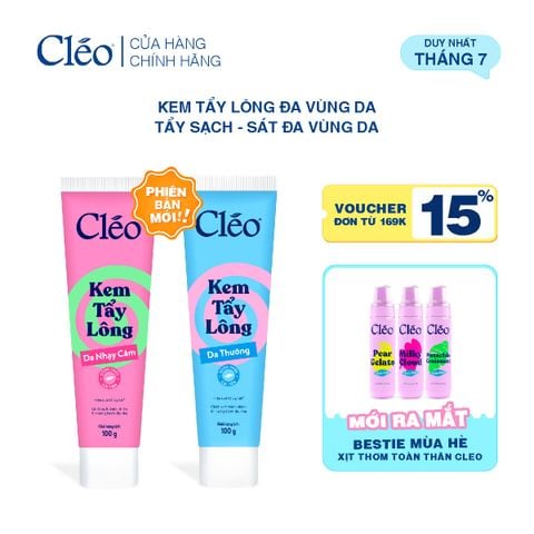  Kem Tẩy Lông Nách, Tay Chân Cleo - Sạch Sát, Không Kích Ứng 100g 