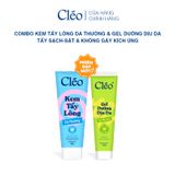  Combo Kem Tẩy Lông Nách, Tẩy Lông Tay Chân Cleo 50g & Gel Dưỡng Dịu Da 20g 