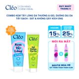  Combo Kem Tẩy Lông Nách, Tẩy Lông Tay Chân Cleo 50g & Gel Dưỡng Dịu Da 20g 
