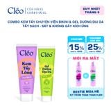  Combo Kem Tẩy Lông Viền Bikini Cleo 50g & Gel Dưỡng Dịu Da 20g 