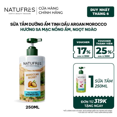  Sữa Tắm Natufres Moroccan Secret Tinh Dầu Argan Morocco 