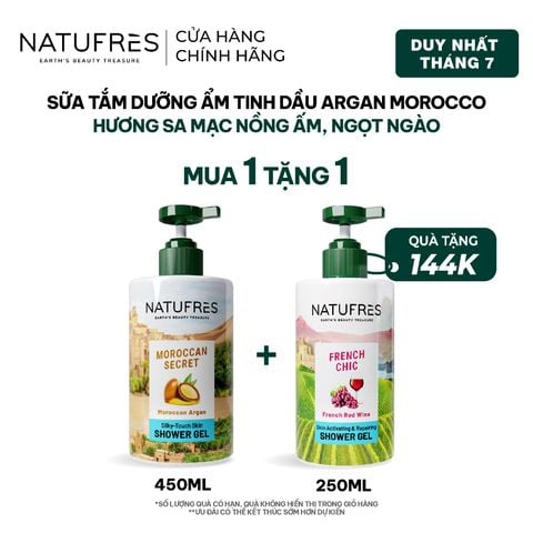  Sữa Tắm Natufres Moroccan Secret Tinh Dầu Argan Morocco 