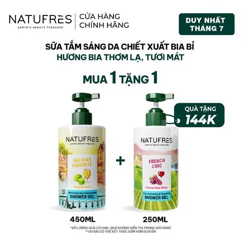  Sữa Tắm Natufres Belgian Favorite Chiết Xuất Bia Bỉ 