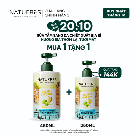  Sữa Tắm Natufres Belgian Favorite Chiết Xuất Bia Bỉ 