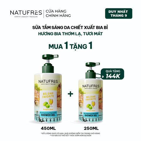  Sữa Tắm Natufres Belgian Favorite Chiết Xuất Bia Bỉ 