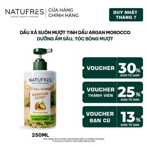  Dầu Xả Natufres Moroccan Secret Tinh Dầu Argan Morocco 