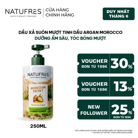  Dầu Xả Natufres Moroccan Secret Tinh Dầu Argan Morocco 