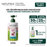  Sữa Tắm Natufres French Chic Rượu Vang Đỏ Bordeaux 