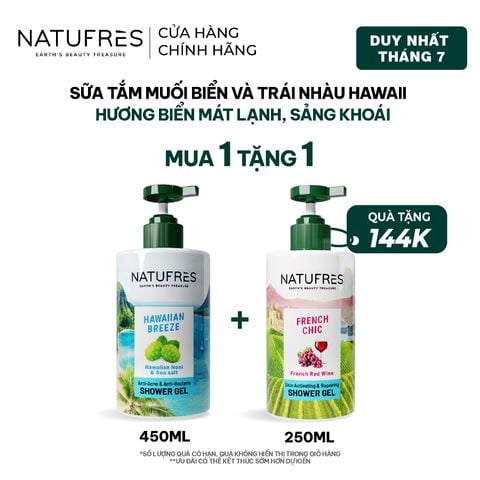  Sữa Tắm Natufres Hawaiian Breeze Muối Biển & Trái Nhàu Hawaii 