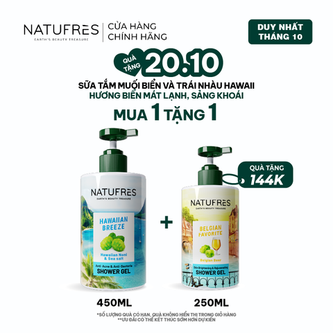  Sữa Tắm Natufres Hawaiian Breeze Muối Biển & Trái Nhàu Hawaii 