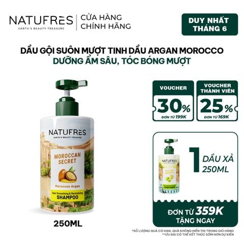  Dầu Gội Natufres Moroccan Secret Tinh Dầu Argan Morocco 