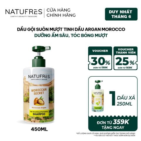  Dầu Gội Natufres Moroccan Secret Tinh Dầu Argan Morocco 